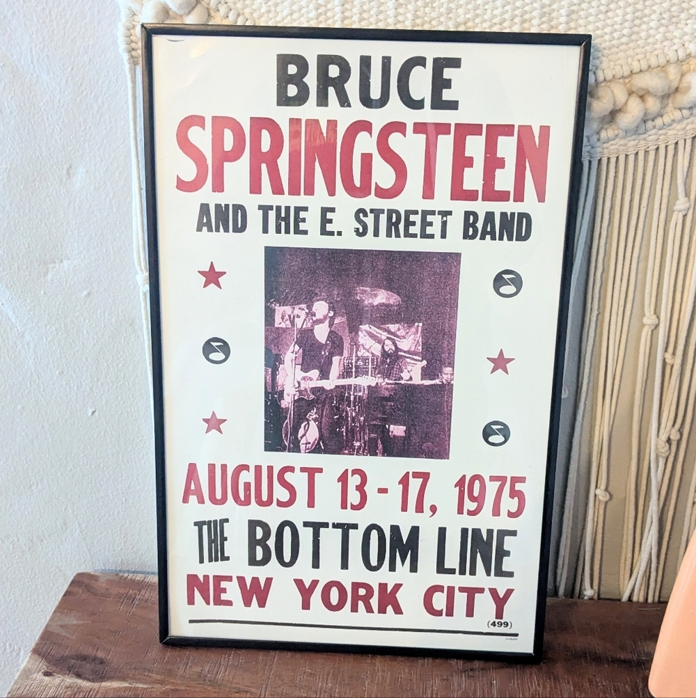 Bruce Springsteen & E Street Band 1975 Bottom Line Poster 11x17